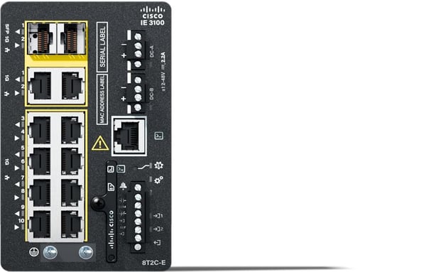 Cisco Catalyst IE3100 nettverksswitch 8 GE kobber 2 GE combo, IE-3100-8T2C-E