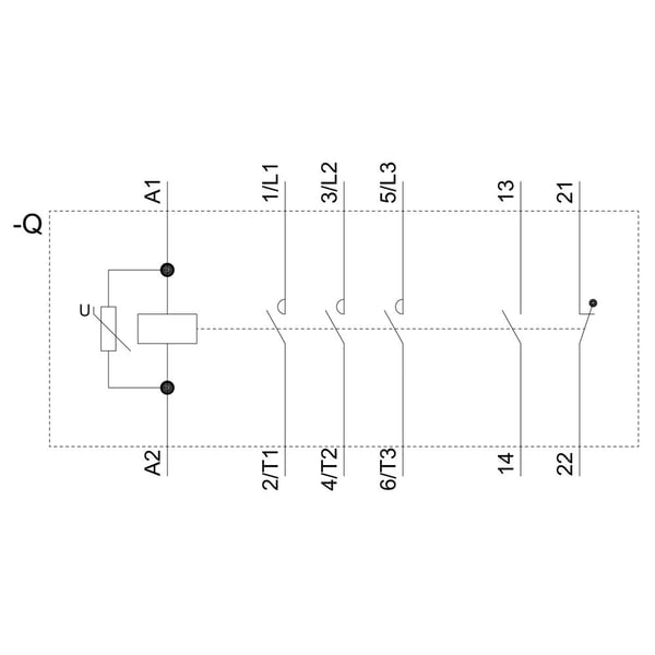 Siemens 3RT2026-2CV60, 102 mm, 54 mm, 108,5 mm, 105,5 mm, 465 g, 1 kpl
