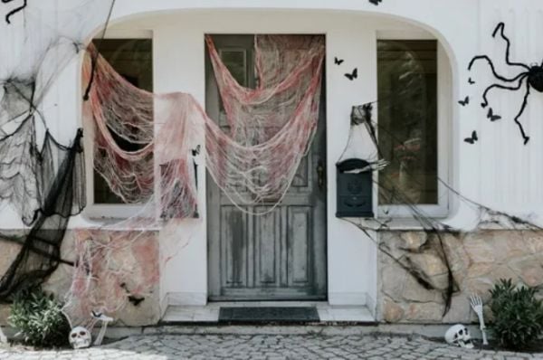 PartyDeco Skeleton, Dekoration, Polypropylen (PP), Vit, Halloween