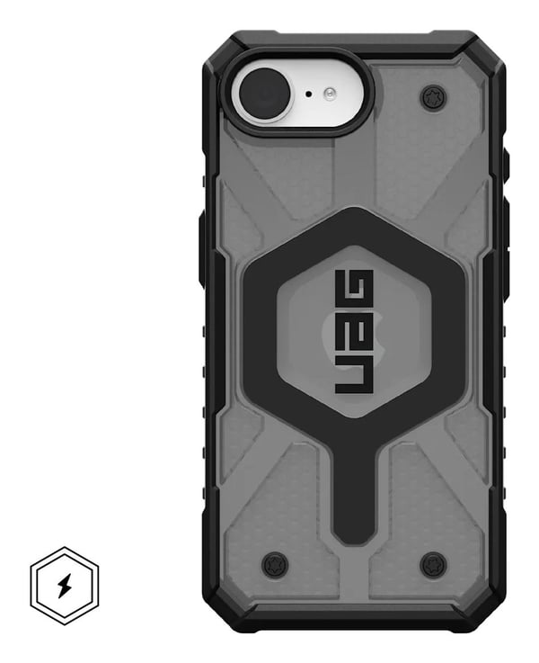 Urban Armor Gear 114498113131, Mobilskal, Apple, iPhone 16e, 15,5 cm (6.1"), Ash