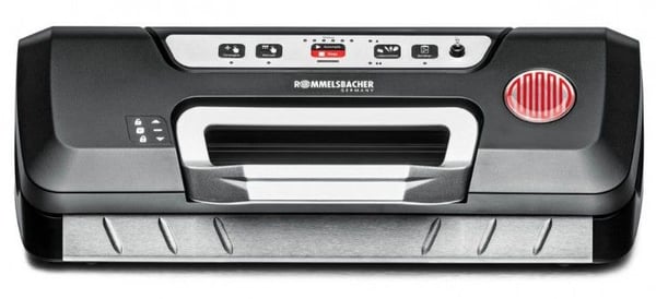 Rommelsbacher VAC 285, Musta, Hopea, Tyhjiötiiviste, Painikkeet, 30 cm, 110 W, 230 V
