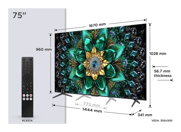 TCL 75Q6C Smart-TV 75" QLED 4K