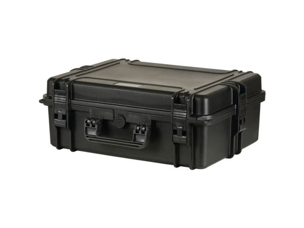 raaco FlightCase 5, Musta, Polypropeeni (PP), Pölynkestävä, Kemikaalinkestävä, Vesitiivis, Kylmänkestävä, 555 mm, 428 mm, 211 mm
