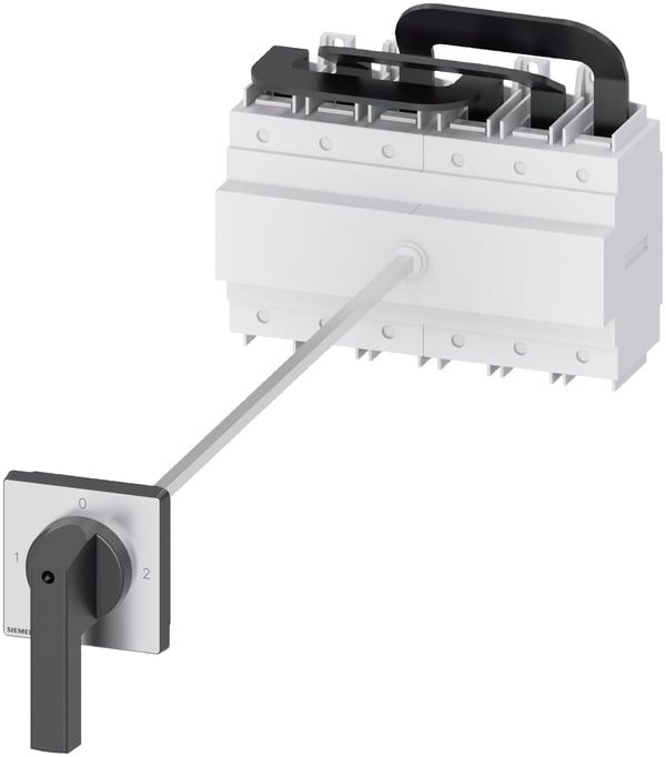Siemens lastbryter, svart, 3-polet, 185 mm², 250 A, 690 V/AC, 3LD24187UK01, 3P, IP65, 149 mm, 315 mm, 642 mm, 234 mm