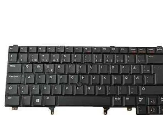 DELL 7T440, Tangentbord, Norsk, Tangentbord med bakgrundsbelysning, DELL, Latitude E6530