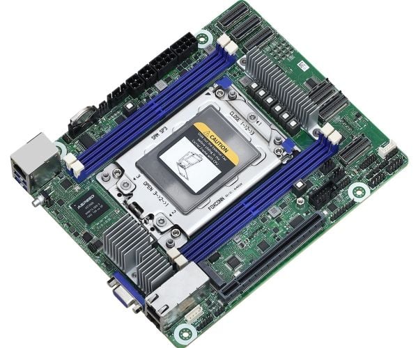 ASRock Rack ROMED4ID-2T hovedkort AMD EPYC 7000 Socket SP3 Mini-ITX DDR4