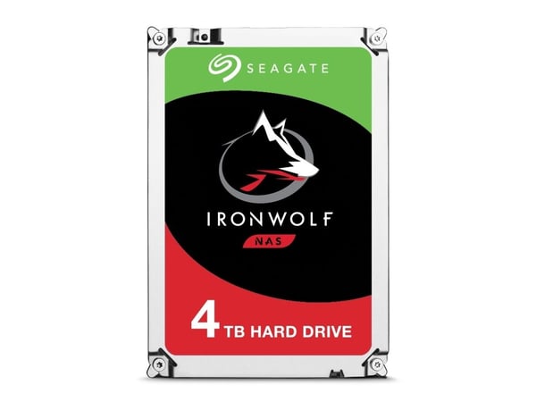 Seagate IronWolf ST4000VN008 - Harddisk - 4 TB - intern - 3,5" - SATA 6Gb/s - 5900 rpm - buffer: 64 MB