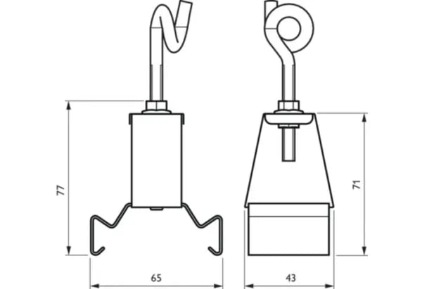 Philips LL500Z CB-CH WH Maxos -jousitus ketjulle/köydelle, jonka korkeutta voidaan säätää 37460399 (37460399)