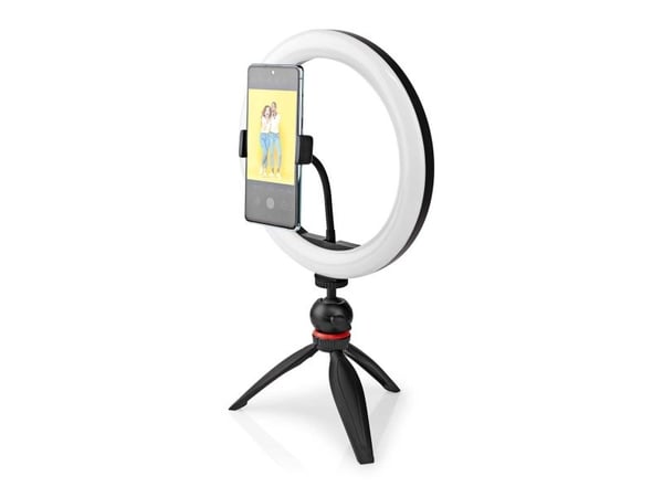Nedis RLSTND100BK, LED, akryylinitriilibutadieenistyreeni, 2700 K, 6700 K, musta, USB