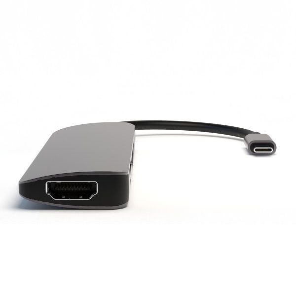 4smarts 4S468782, USB 3.2 Gen 1 (3.1 Gen 1) Type-C, 100 W, Grå, MicroSD (TransFlash), SD, 4K Ultra HD, HDMI, USB 3.2 Gen 1 (3.1 Gen 1) Type-A
