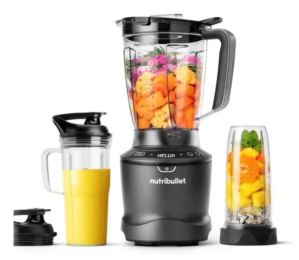 NutriBullet NBF550DG SmartSense 1500 Combo - Mikser - 1.89 liter - 1.5 kW - mørk grå