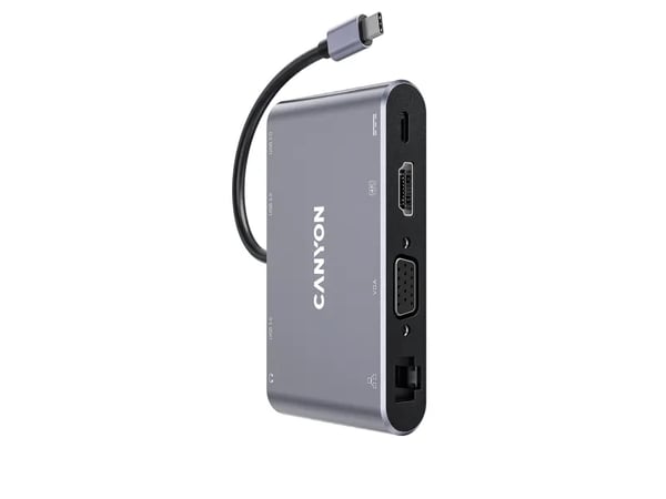 Canyon DS-14 - Dokkingstasjon - USB-C - VGA, HDMI - GigE