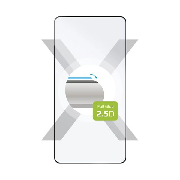 FIXED - Skjermbeskyttelse for mobiltelefon - full deksel - 2.5D - glass - rammefarge svart - for Xiaomi POCO M6 Pro; Xiaomi Redmi Note 13 Pro