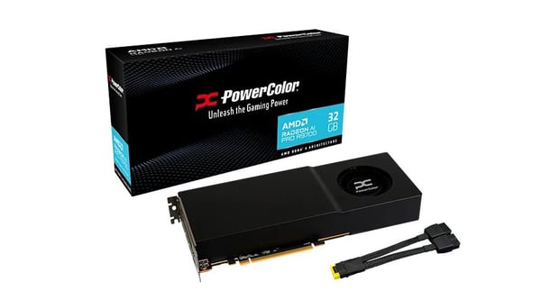 PowerColor Radeon AI PRO R9700 grafikkort 32 GB GDDR6 PCIe 5.0 x16