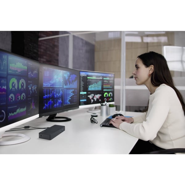 Kensington SD4843P EQ USB-C 10Gbps Triple Video Ajuriton Telakka, 100 W, 10,100,1000 Mbit/s, 10 Gbit/s, 4K Ultra HD, 1 kpl, 145 mm