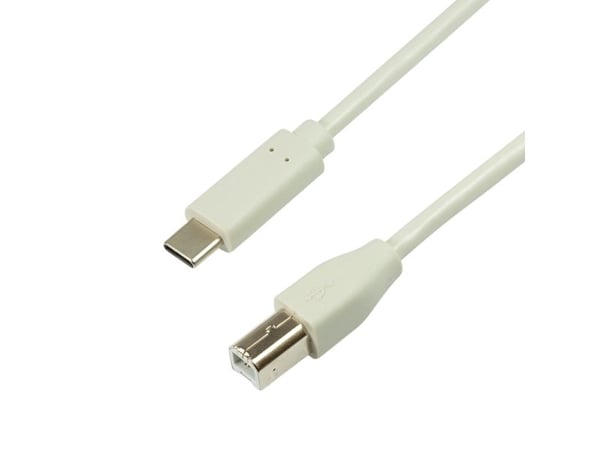 LogiLink CU0161, 2 m, USB C, USB B, USB 2.0, 480 Mbit/s, Grå