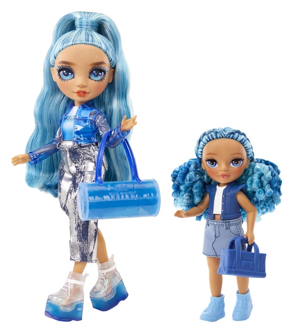 Rainbow High Littles Dolls- Sapphire (Blue), Modedocka, Flicka, 4 År, Pojke/flicka, Multifärg