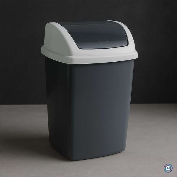 MAUL 9520587, 5 l, Rektangulær, Plast, Polypropylen (PP), Mørkegrå, Hvit, Manuell, Plast