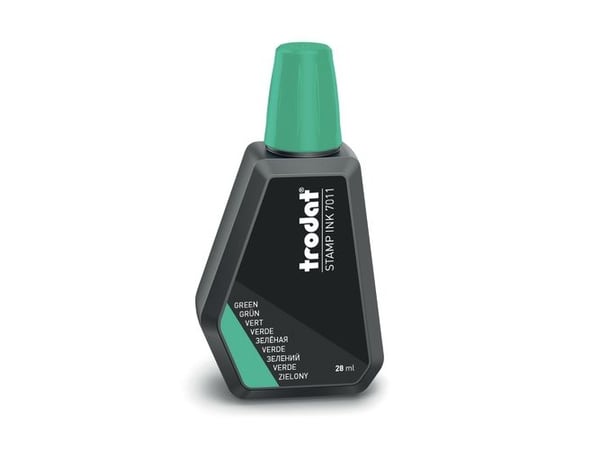 Trodat 7011 - Stämpelbläck - grön - 28 ml
