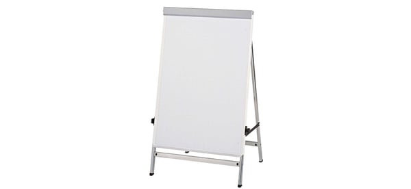 MAUL Flipchart Functional, Terästä, 700 x 1000 mm, Hopea, 1950 mm, 1 kpl