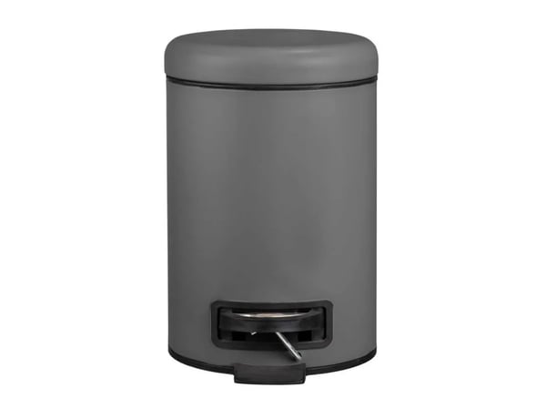 WENKO 22148100, 3 L, Pyöreä, Metalli, Harmaa, Muovi, Poljin