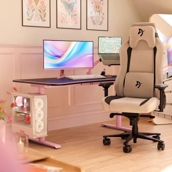 Arozzi Arena Gaming Desk - Large - Pink