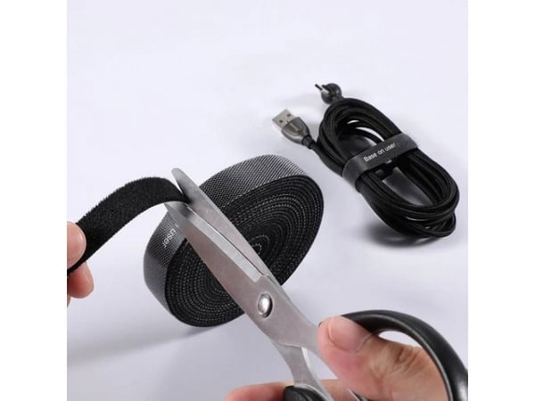 Baseus ACMGT-F01, Universal, Flanell, Polypropylen (PP), Svart, 3 m, 12,5 mm