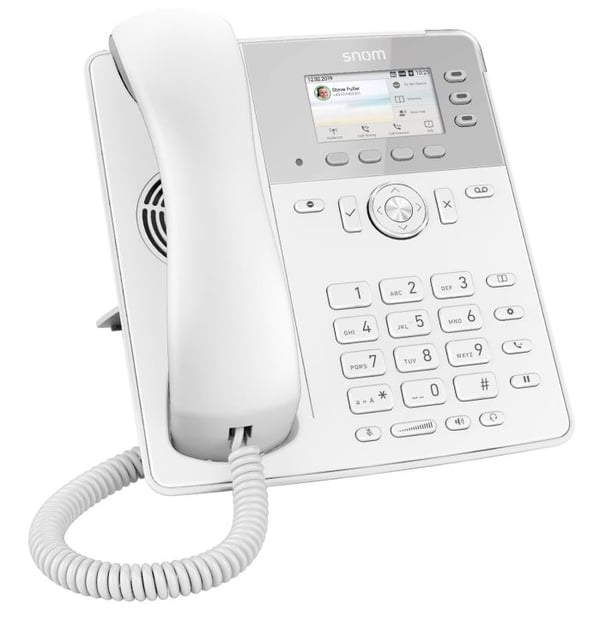 snom D717 - VoIP-telefon - treveis anropskapasitet - SIP, RTCP, SRTP - hvit