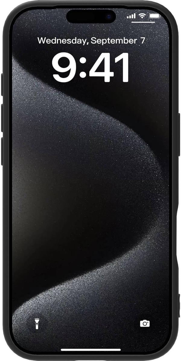 eSTUFF Infinite Vienna - Beskyttende deksel for mobiltelefon - 100% recycled plastic - termoplast-polyuretan (TPU) - svart - for Apple iPhone 17 Pro