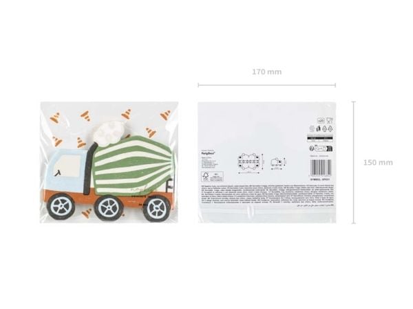 PartyDeco SPK31, Multifärg, papper, Bild, 320 mm, 260 mm, 16 cm