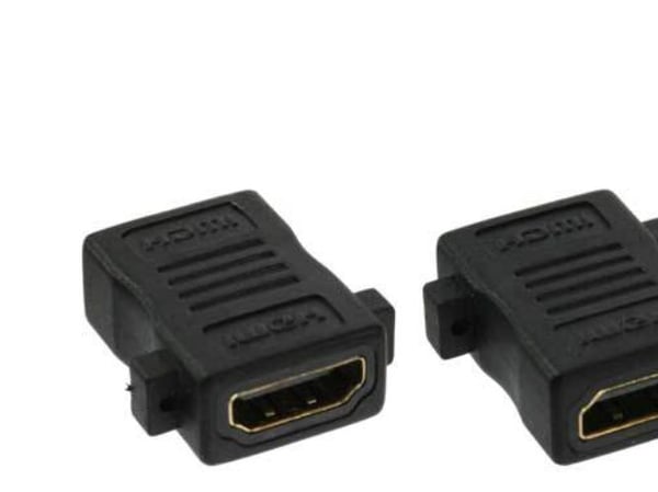 InLine 17600M, HDMI A female, HDMI A, Svart
