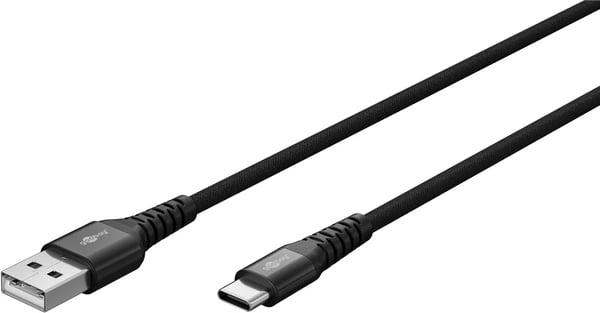 Goobay 74527, 2 m, USB C, USB A, USB 2.0, 0,48 Gbit/s, Svart