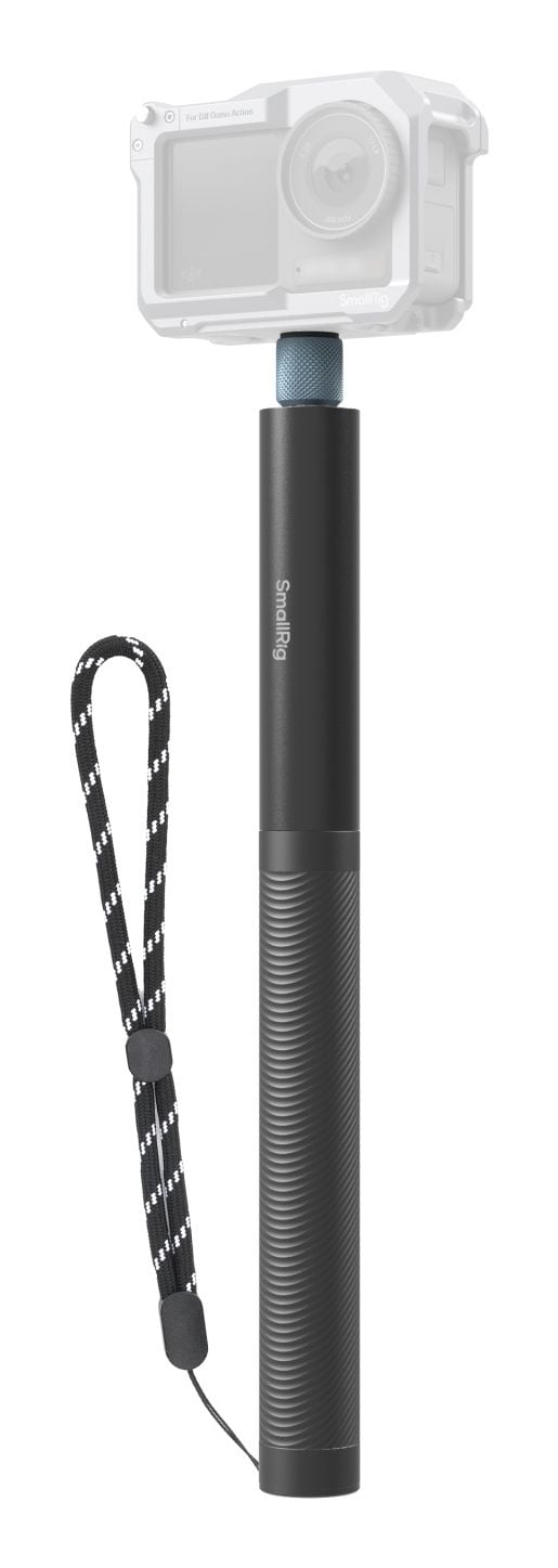 SmallRig Selfie Stick, kamera, Svart, Blå, Varje varumärke, Aluminium, Rostfritt stål, 201,2 g, 151,8 cm