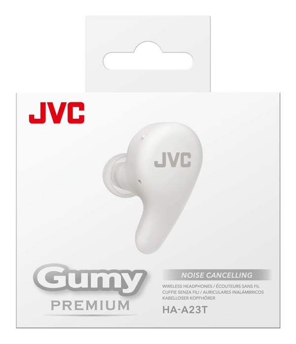JVC HA-A23T-W-U, True Wireless Stereo (TWS), 20 - 20000 Hz, Samtale/Musikk/Sport/Hverdag, 4,5 g, Hodesett, Hvit