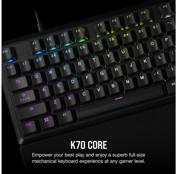 Corsair K70 CORE RGB Mechanical Gaming Keyboard + with Wrist rest