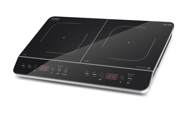 Caso Design Touch 3500 induksjonstopp 2 soner, svart