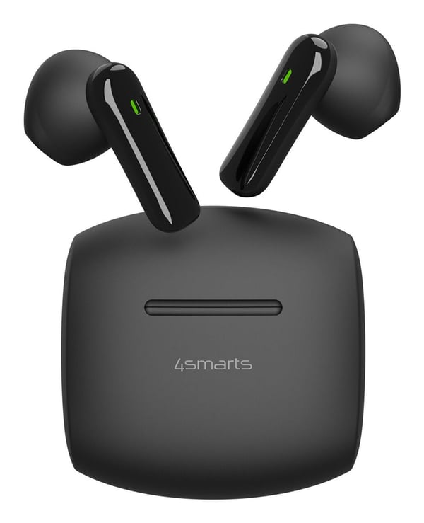 4smarts SkyBuds Air, True Wireless Stereo (TWS), Samtale/Musikk/Sport/Hverdag, 40 g, Hodesett, Svart