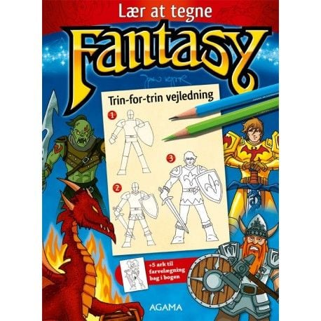 Lær å tegne fantasy | Jan Kjær | Språk: Dansk