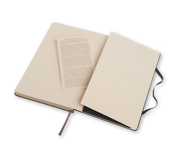 Moleskine Classic, Yksivärinen, Musta, 240 arkkia, 70 g/m², Pisteruudukkopaperi, Kovakantinen