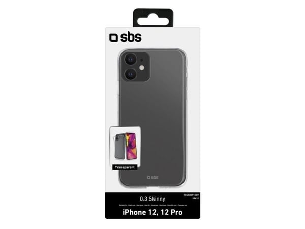 SBS TESKINIP12MT, Etui, Apple, iPhone 12/12 Pro, Gjennomsiktig