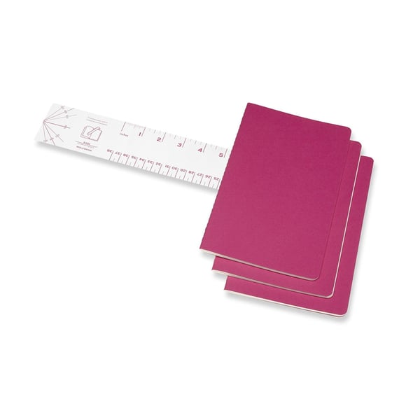 Moleskine Cahier, monokromatisk, rosa, 80 ark, 70 g/m², innbundet, universell