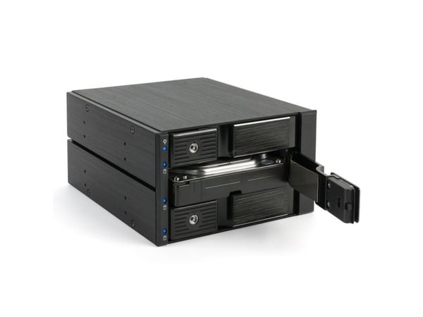 FANTEC BP-SA2131 - Intern RAID-brønn - 3.5" - 5,25" til 4 x 2,5" - SATA 6Gb/s / SAS 6Gb/s - SAS 6Gb/s, SATA 6Gb/s - svart