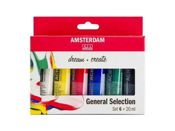 Amsterdam Standard Series akrylmaling utvalgssett | 6 x