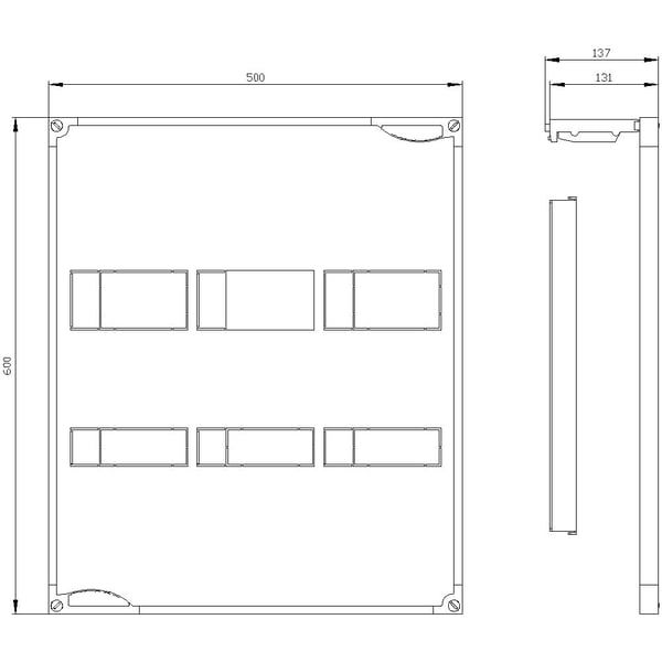 Siemens 8GK4735-4KK22, 600 mm, 500 mm, 600 mm, 100 mm, 5,11 kg