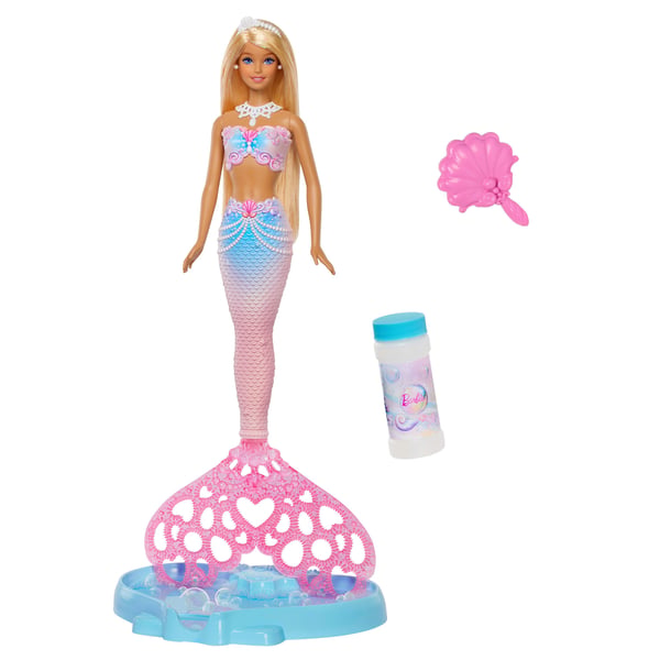 Barbie Bubbletastic Mermaid modedocka med bubbelblåsfunktion JLW56