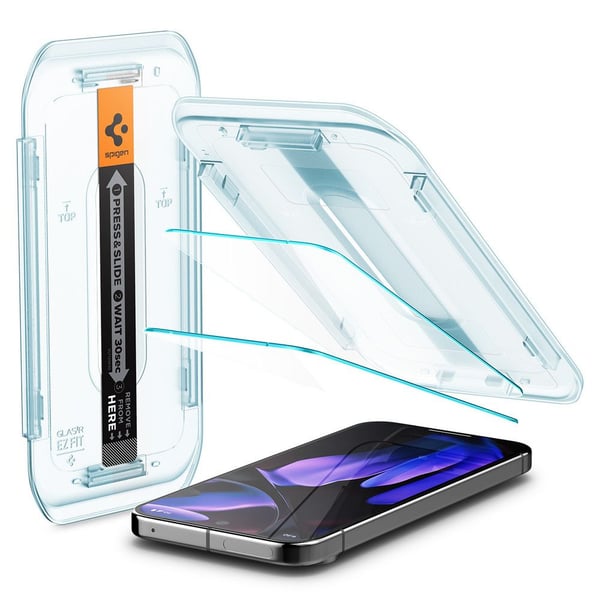 Spigen GLAS.tR EZ Fit - Skjermbeskyttelse for mobiltelefon - for Google Pixel 9, 9 Pro