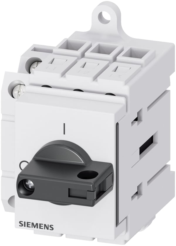 Kuormanjakokytkin Musta 3-napainen 16 mm² 63 A 1 x pääte- ja 1 x katkaisukosketin 690 V/AC Siemens 3LD34301TK11