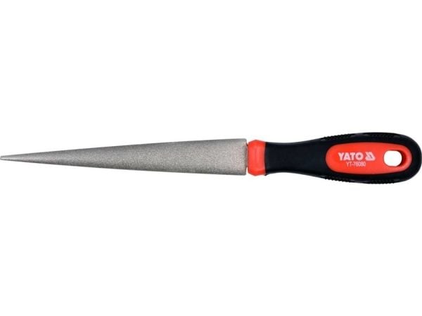 Yato YT-76080, Viila, Pyöreä viila, Musta, Punainen, 15 cm, 250 mm