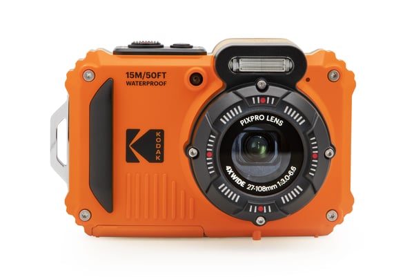 Kodak PIXPRO WPZ2OG6, 16,76 MP, 4608 x 3456 pikseliä, BSI CMOS, 4x, Full HD, Musta, Oranssi