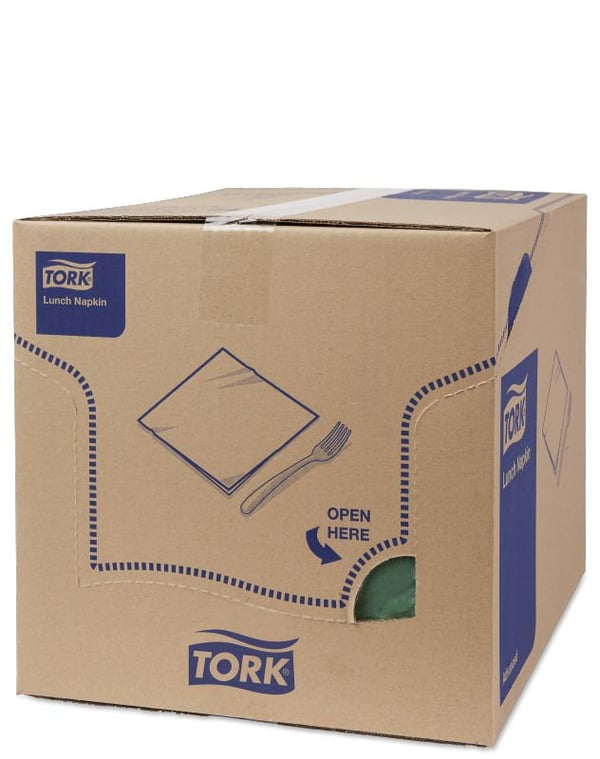 Tork 150 servietter Soft green, Grøn, monokromatisk, 325 mm, 328 mm, 328 mm, 328 mm, 162 mm